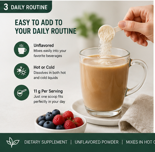 Using Advanced Collagen Plus as part of a daily beverage routine